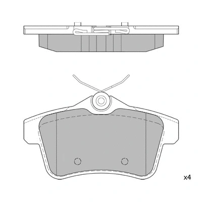 Brake Pad Set, disc brake (GP1881)