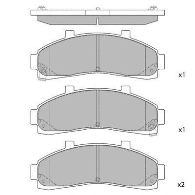Brake Pad Set, disc brake (GP1264)