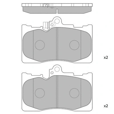 Brake Pad Set, disc brake (GP2302)
