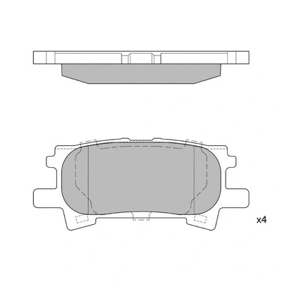 Brake Pad Set, disc brake (GP1385)
