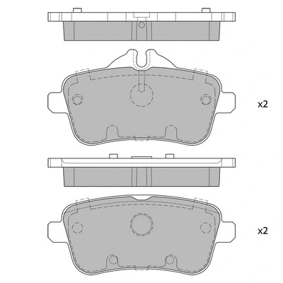Brake Pad Set, disc brake (GP1909)