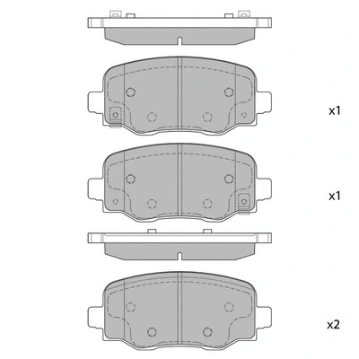 Brake Pad Set, disc brake (GP1917)