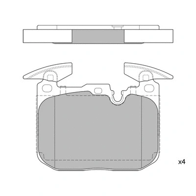 Brake Pad Set, disc brake (GP2402)