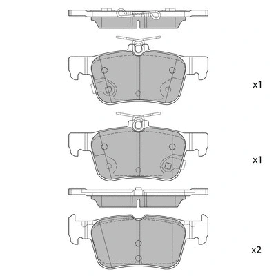 Brake Pad Set, disc brake (GP1919A)
