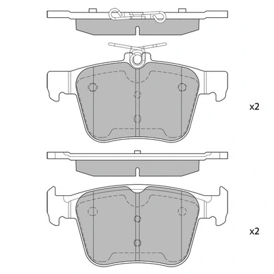 Brake Pad Set, disc brake (GP1998)
