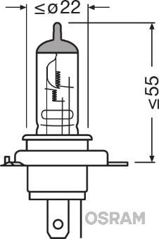 Bulb, headlight (64185)