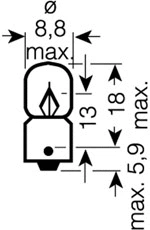 Bulb, instrument lighting (3894)