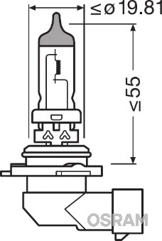 Bulb, spotlight (9006)