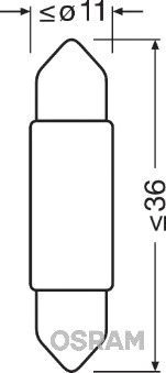 Bulb, interior light (6436CW-01B)