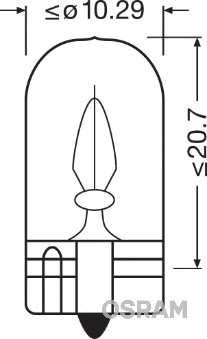 Bulb, instrument lighting (2820)