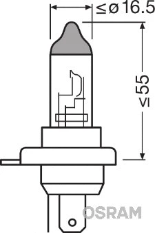 Bulb, headlight (9003L)