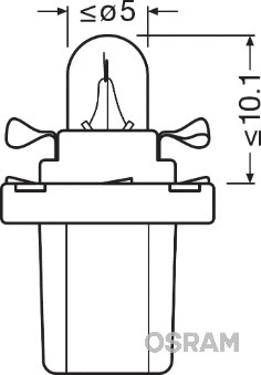 Bulb, instrument lighting (2722MF)