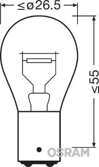 Bulb, stop/tail light (7538LDR-01B)