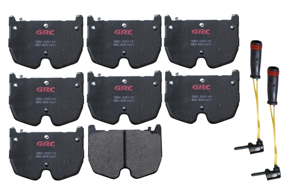 Brake Pad Set, disc brake (GMD983)