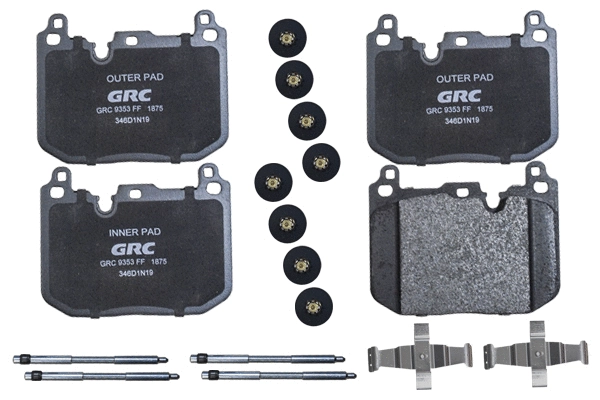 Brake Pad Set, disc brake (GMD1875)