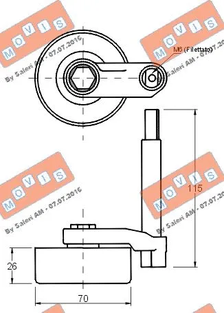 Belt Tensioner, V-ribbed belt