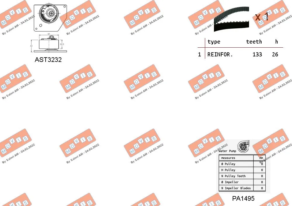 Water Pump & Timing Belt Kit