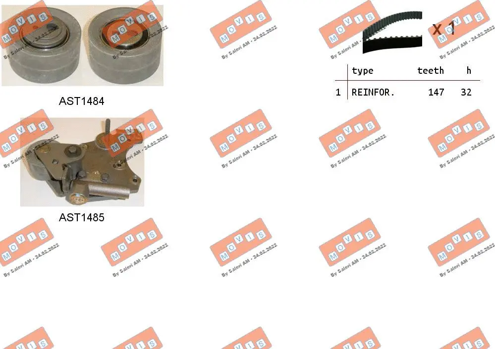 Timing Belt Kit (ASTK1057)