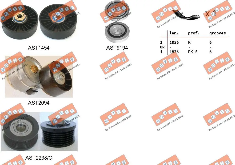 V-Ribbed Belt Set (ASTA0102)