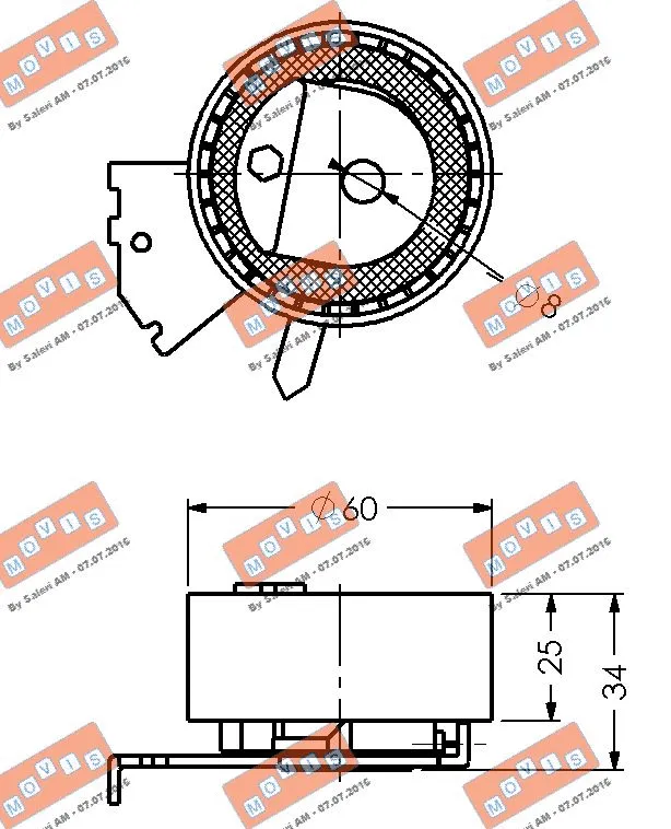 Tensioner Pulley, timing belt