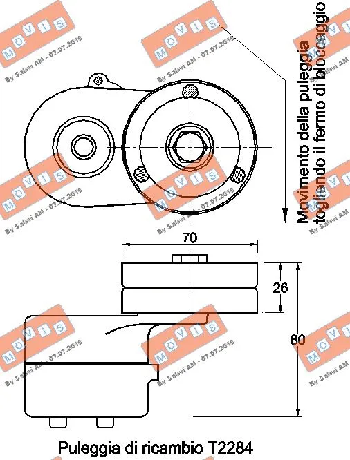 Belt Tensioner, V-ribbed belt