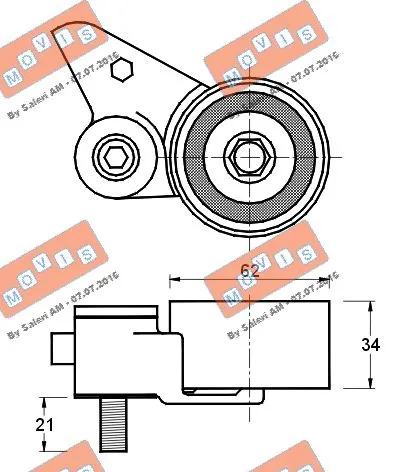 Tensioner Pulley, timing belt