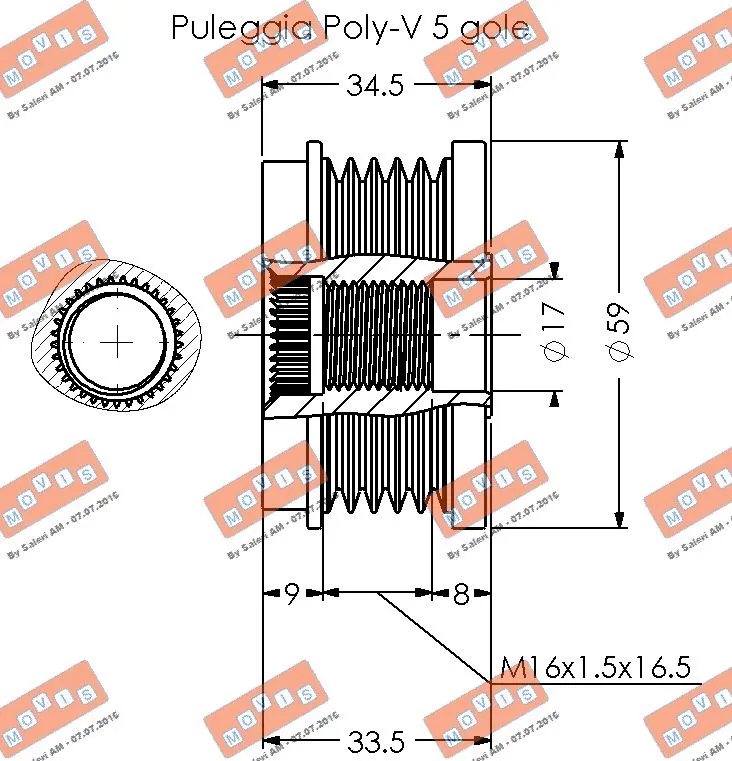 Alternator Freewheel Clutch