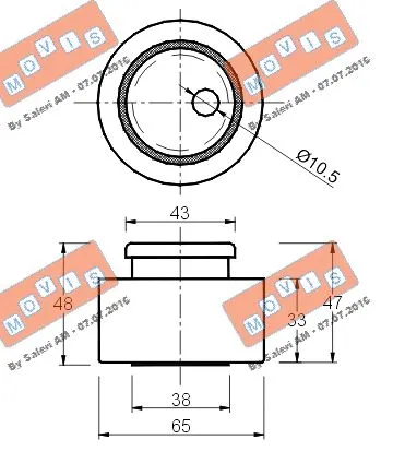Tensioner Pulley, timing belt