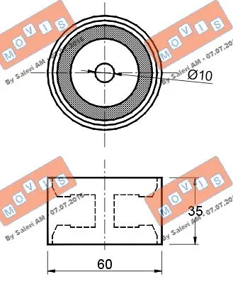 Deflection/Guide Pulley, timing belt