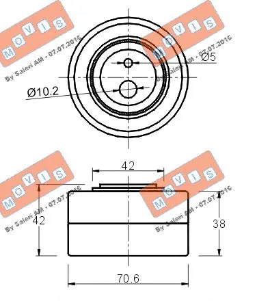 Deflection/Guide Pulley, timing belt