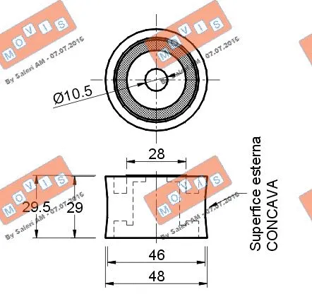 Deflection/Guide Pulley, timing belt