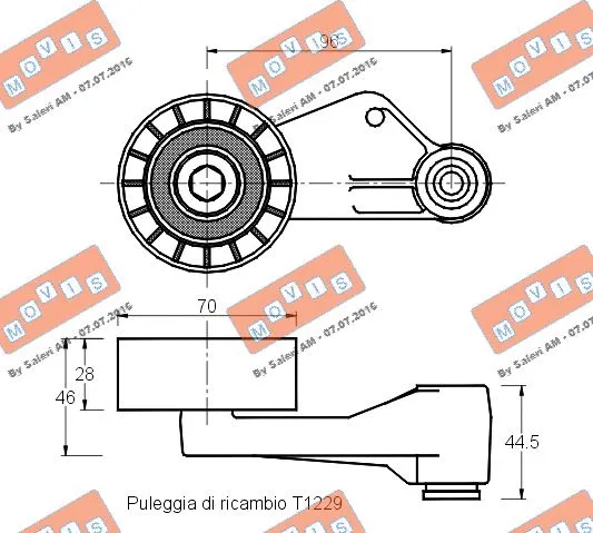 Belt Tensioner, V-ribbed belt