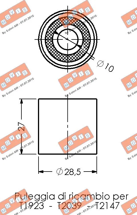 Deflection/Guide Pulley, timing belt