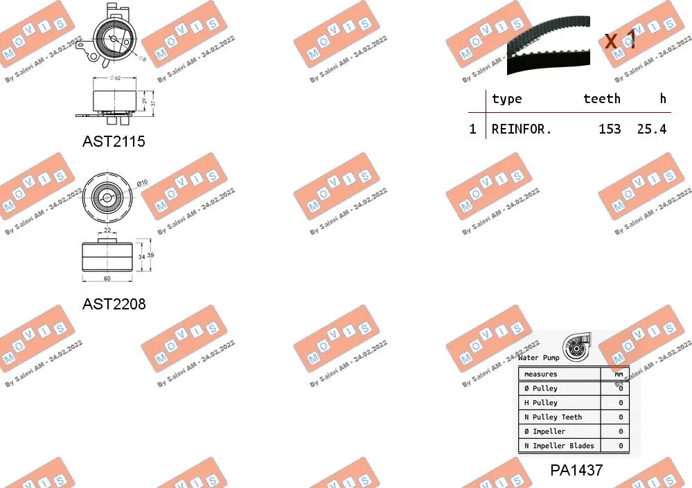 Water Pump & Timing Belt Kit