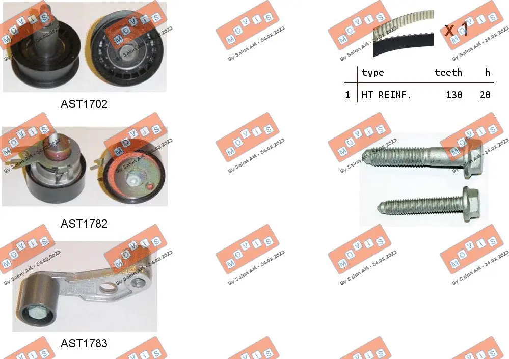 Timing Belt Kit (ASTK1186)