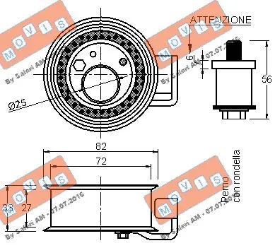 Tensioner Pulley, timing belt