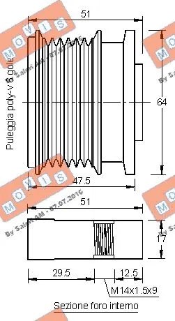 Alternator Freewheel Clutch