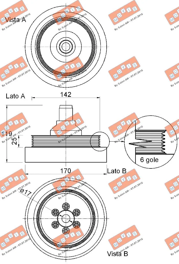 Belt Pulley, crankshaft