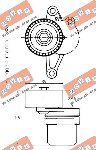 Belt Tensioner, V-ribbed belt