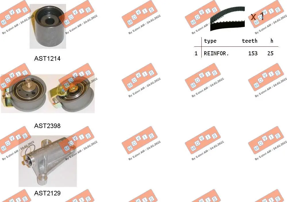Timing Belt Kit (ASTK0911C)