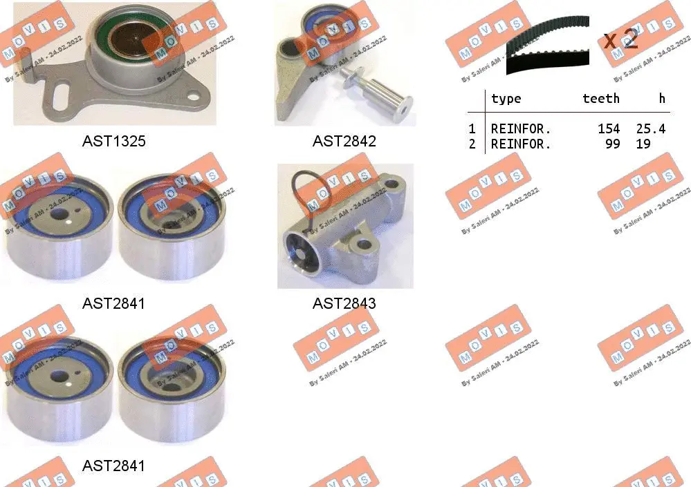 Timing Belt Kit (ASTK1091)