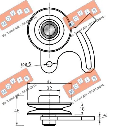Belt Tensioner, V-ribbed belt