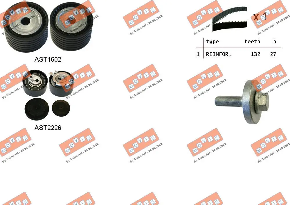 Timing Belt Kit (ASTK0912)