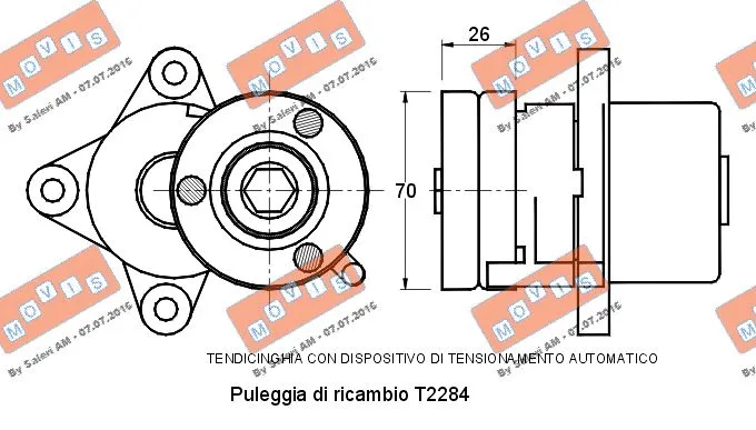 Belt Tensioner, V-ribbed belt