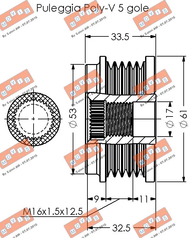 Alternator Freewheel Clutch