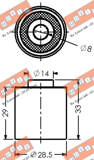 Deflection/Guide Pulley, timing belt