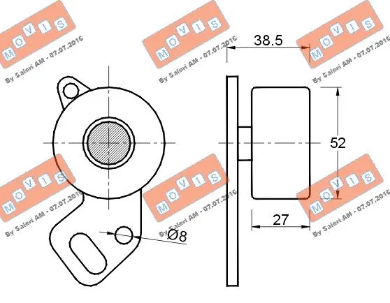 Tensioner Pulley, timing belt