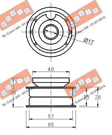 Deflection/Guide Pulley, timing belt