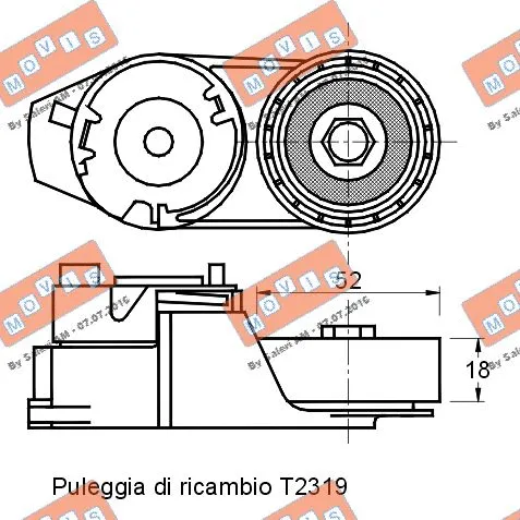 Belt Tensioner, V-ribbed belt