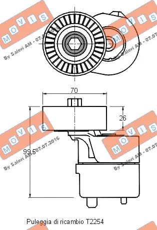 Belt Tensioner, V-ribbed belt